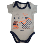 Body Bebê Manga Curta Est Pintadinho Kit 5 Peças - Imagem 3
