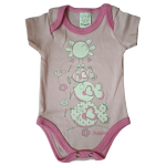 Body Bebê Manga Curta Est Pintadinho Kit 5 Peças - Imagem 8