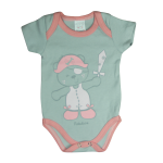 Body Bebê Manga Curta Est Pintadinho Kit 5 Peças - Imagem 6