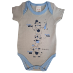 Body Bebê Manga Curta Est Pintadinho Kit 5 Peças - Imagem 4